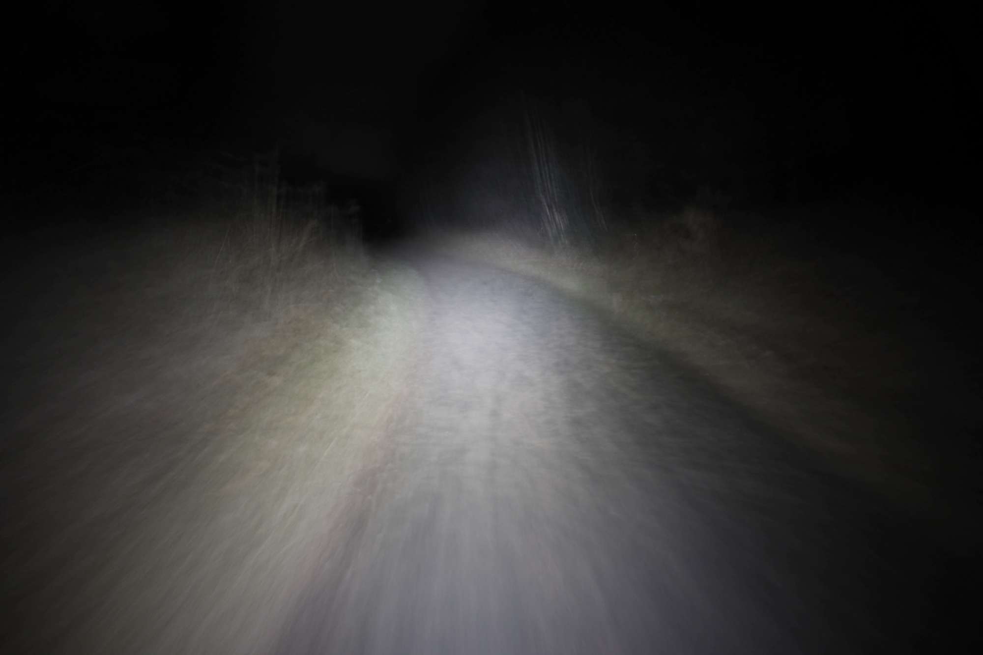 Motion blur, traveling the edgeland routes at night